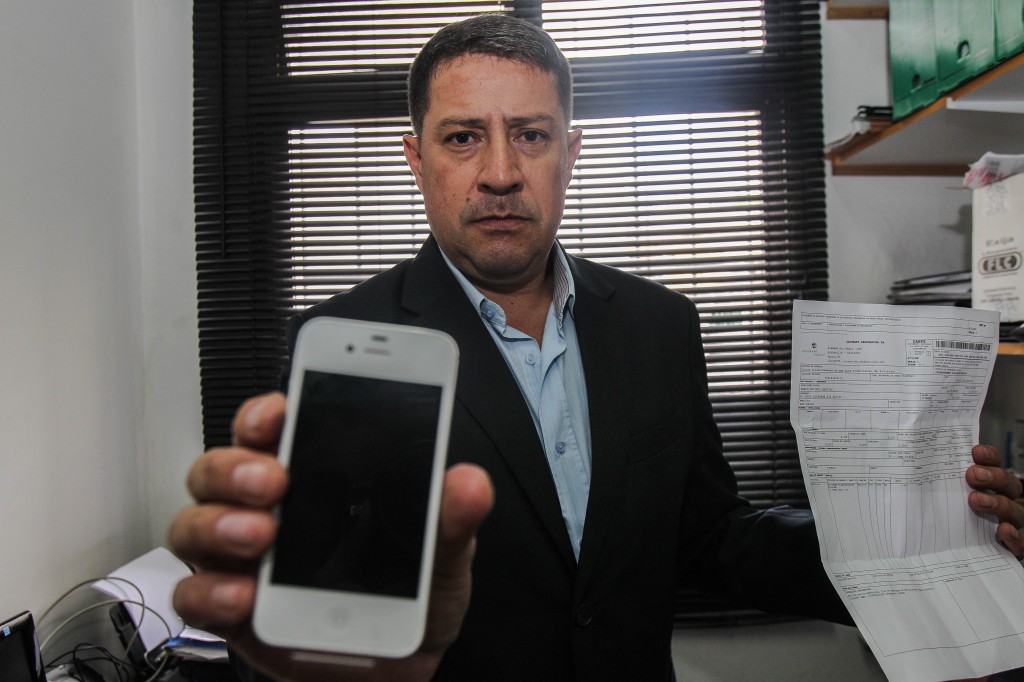 O administrador Marco Martins contratou seguro, mas disse ter recebido um "Iphone chinês" da empresa. Foto: Rafael Arbex/Estadão