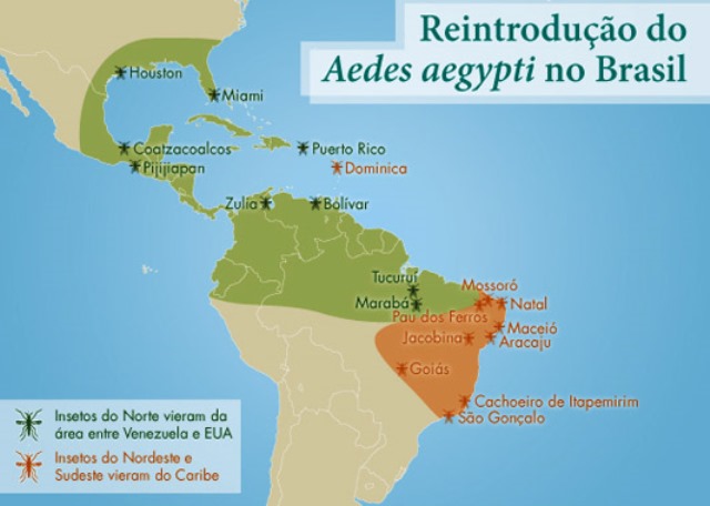 Mapa publicado no site da Fiocruz