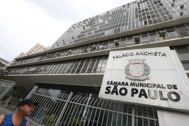 Fachada da Câmara dos Vereadores de São Paulo. Foto: NILTON FUKUDA/ESTADÃO